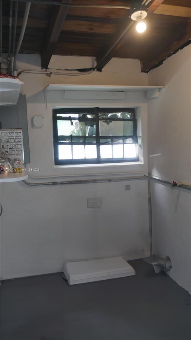 1930 NW 55th St, Miami, FL 33142 - bathroom with beam ceiling and electric panel