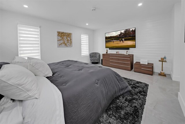 9241 SW 55th St, Cooper City, FL 33328 - bedroom featuring recessed lighting and marble tiled flooring