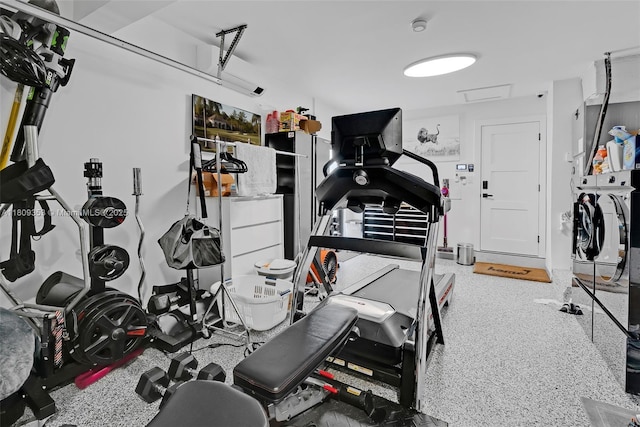 9241 SW 55th St, Cooper City, FL 33328 - exercise area with a garage