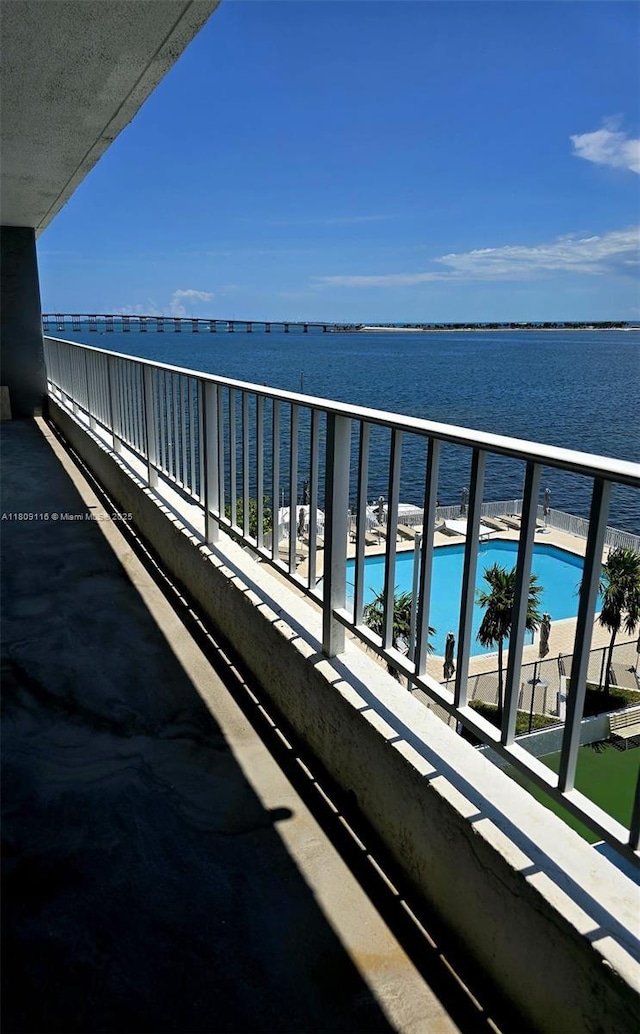 200 SE 15th Rd Unit 6B, Miami, FL 33129 - balcony with view of pool and a water view