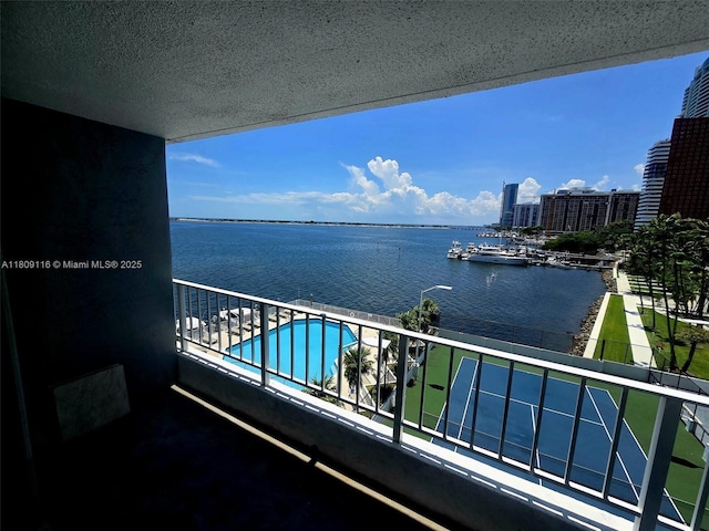 200 SE 15th Rd Unit 6B, Miami, FL 33129 - balcony with a water view