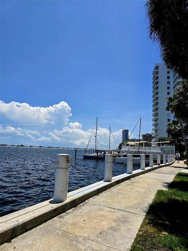 200 SE 15th Rd Unit 6B, Miami, FL 33129 - dock with a boat ramp and a water view