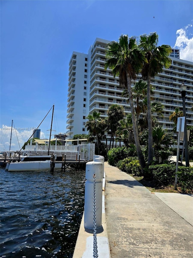 200 SE 15th Rd Unit 6B, Miami, FL 33129 - dock area with a water view