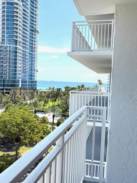 210 174th St Unit 818, Sunny Isles Beach, FL 33160 - balcony with a water view