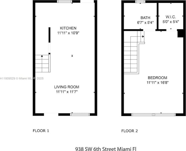938 SW 6th St Unit 8, Miami, FL 33130 - property floor plan