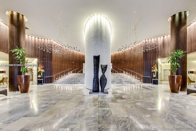 17201 Collins Ave Unit 2006, Sunny Isles Beach, FL 33160 - lobby featuring a high ceiling