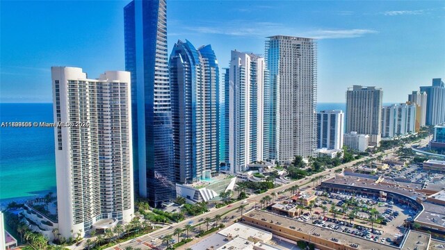 17201 Collins Ave Unit 2006, Sunny Isles Beach, FL 33160 - drone / aerial view of skyline and a large body of water