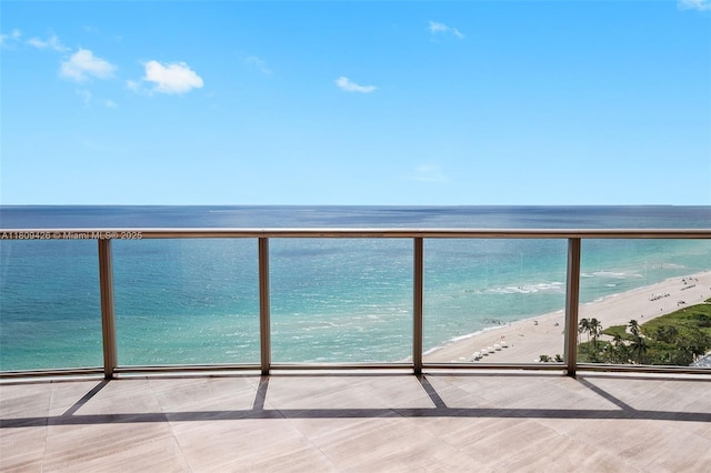9703 Collins Ave Unit 1700, Bal Harbour, FL 33154 - balcony with view of water and beach