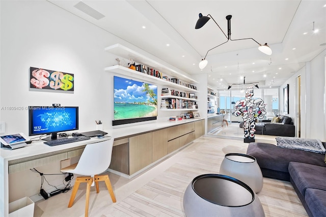 9703 Collins Ave Unit 1700, Bal Harbour, FL 33154 - office space featuring recessed lighting and built in desk