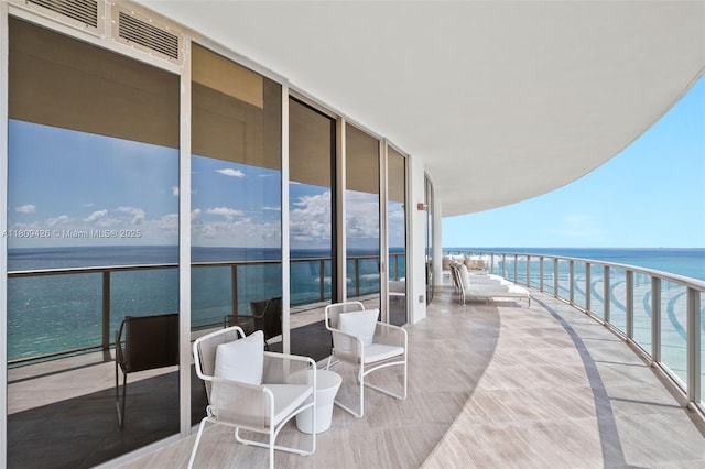 9703 Collins Ave Unit 1700, Bal Harbour, FL 33154 - balcony featuring a water view