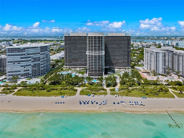 9703 Collins Ave Unit 1700, Bal Harbour, FL 33154 - view of urban area featuring waterfront with a beach