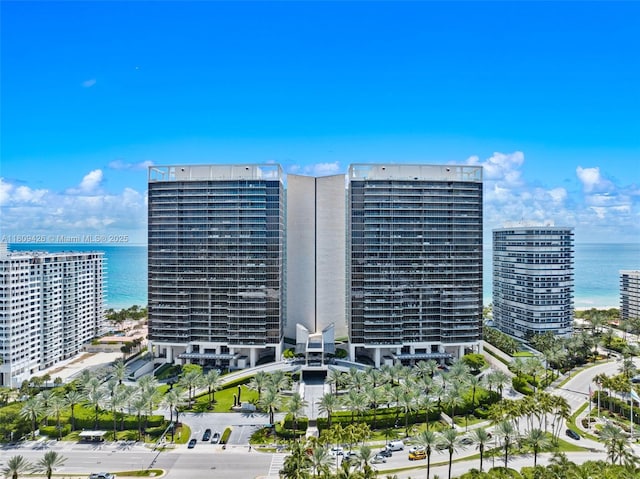 9703 Collins Ave Unit 1700, Bal Harbour, FL 33154 - view of property with a water view and a city view