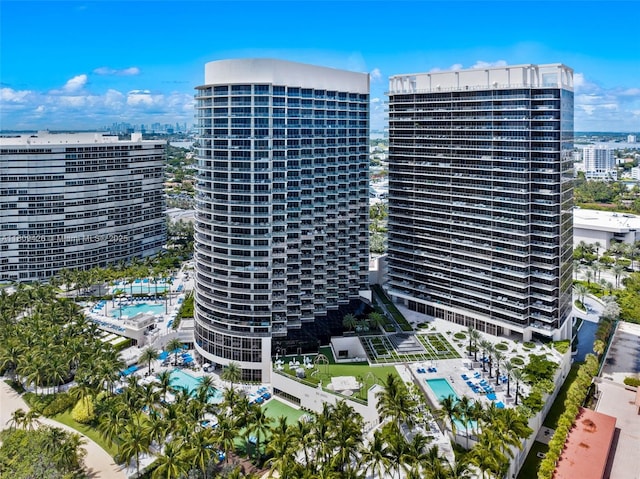 9703 Collins Ave Unit 1700, Bal Harbour, FL 33154 - view of building exterior with a view of city