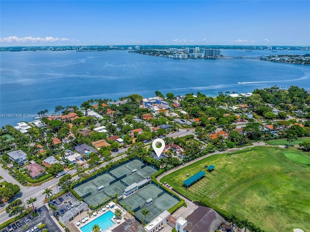 5757 Alton Rd, Miami Beach, FL 33140 - aerial view of residential area featuring a large body of water