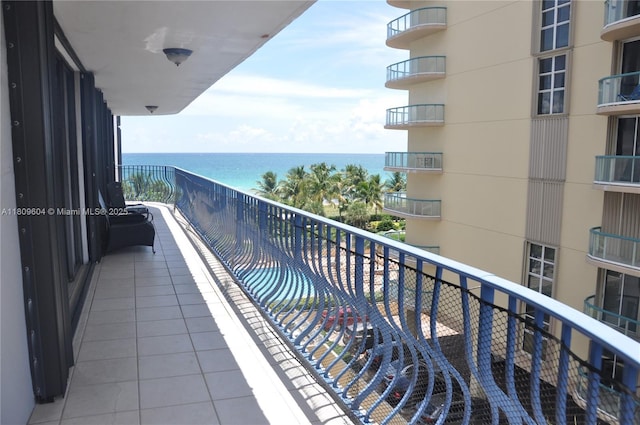 8877 Collins Ave Unit 507, Surfside, FL 33154 - balcony featuring a water view