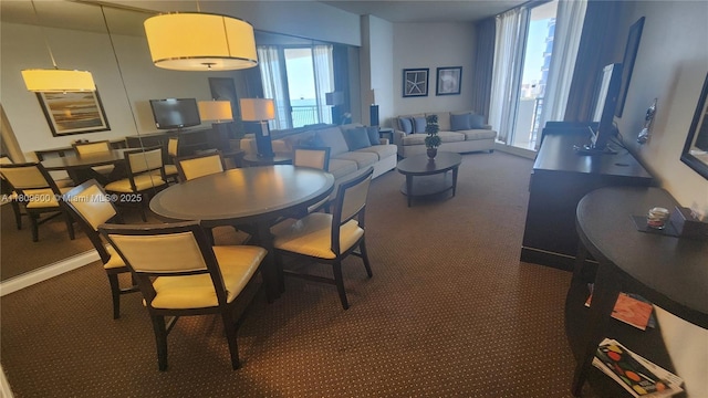 17375 Collins Ave Unit 2606, Sunny Isles Beach, FL 33160 - dining area with carpet