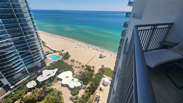 17375 Collins Ave Unit 2606, Sunny Isles Beach, FL 33160 - water view featuring nearby beach