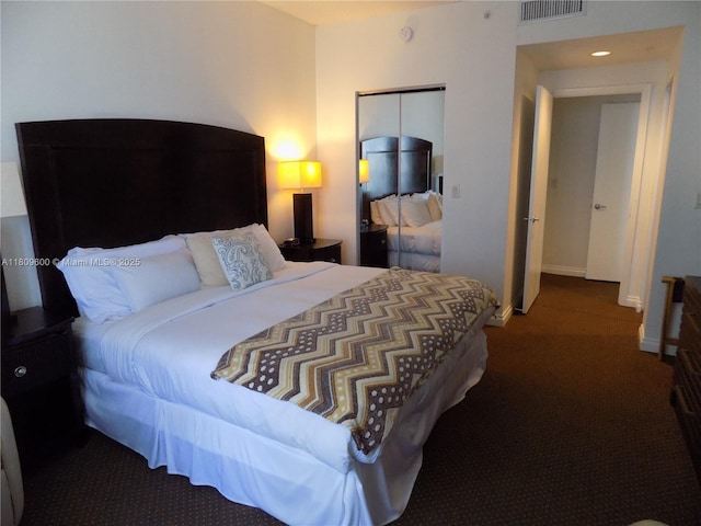 17375 Collins Ave Unit 2606, Sunny Isles Beach, FL 33160 - bedroom featuring carpet, baseboards, and a closet