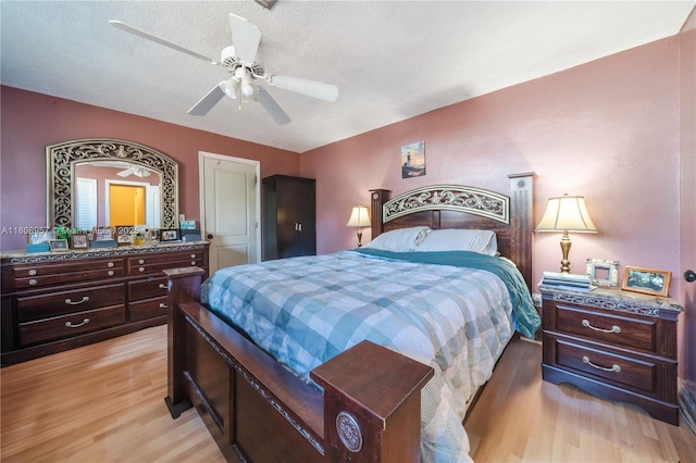 45 NW 188th St, Miami Gardens, FL 33169 - bedroom featuring light wood-type flooring and ceiling fan