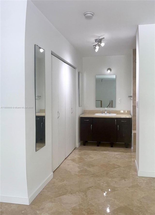 3025 Mary St Unit 5, Miami, FL 33133 - bathroom featuring vanity and baseboards