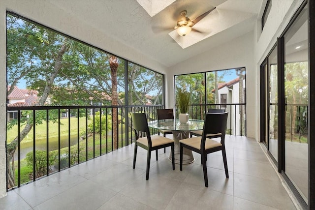 7932 Seville Pl Unit 2104, Boca Raton, FL 33433 - sunroom / solarium featuring lofted ceiling and tile patterned flooring