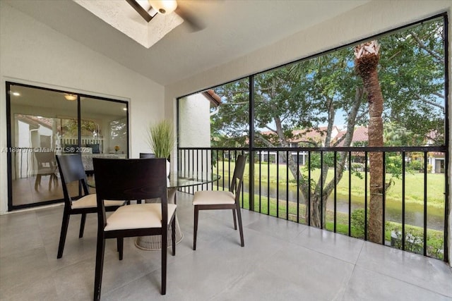 7932 Seville Pl Unit 2104, Boca Raton, FL 33433 - sunroom featuring vaulted ceiling