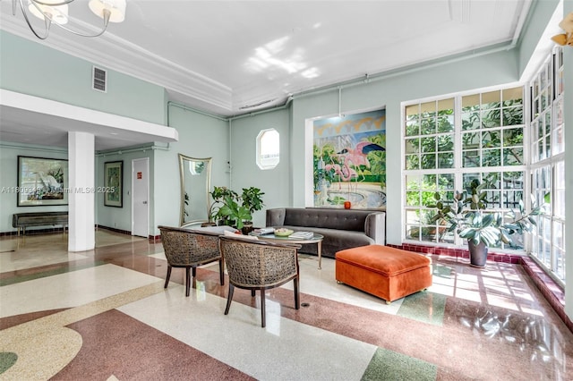 1051 Meridian Ave Unit 1-A, Miami Beach, FL 33139 - building lobby with crown molding