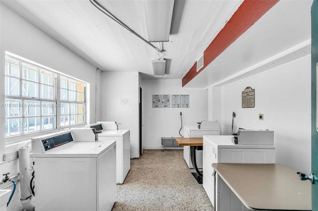 1051 Meridian Ave Unit 1-A, Miami Beach, FL 33139 - community laundry room with washing machine and dryer
