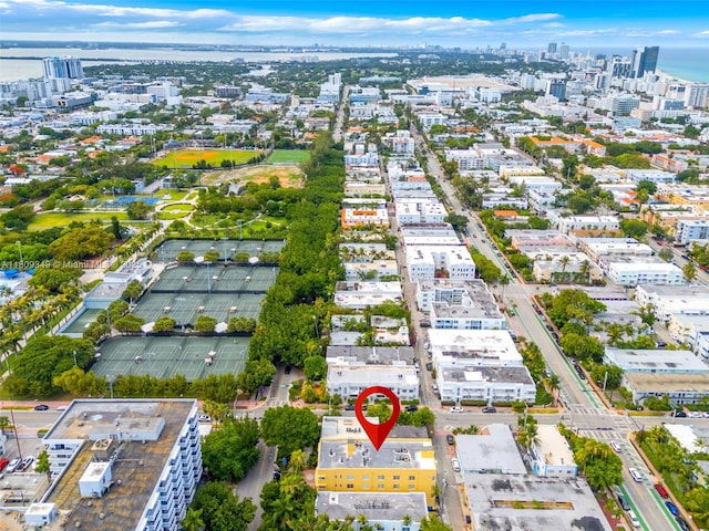 1051 Meridian Ave Unit 1-A, Miami Beach, FL 33139 - aerial view of property's location with nearby urban area