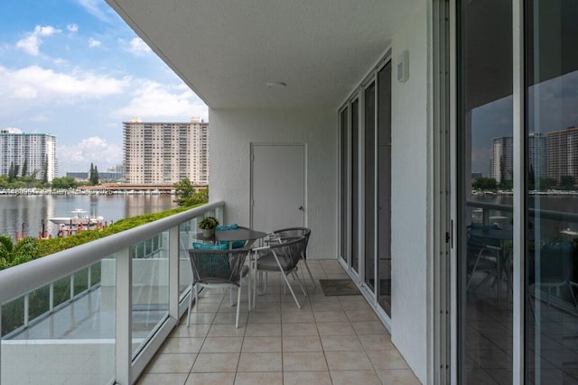 17050 N Bay Rd Unit 401, Sunny Isles Beach, FL 33160 - balcony with a water view and a city view