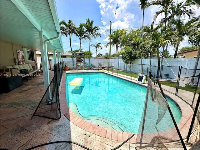 21000 NE 26th Ave, Miami, FL 33180 - view of pool featuring a patio area and a fenced backyard