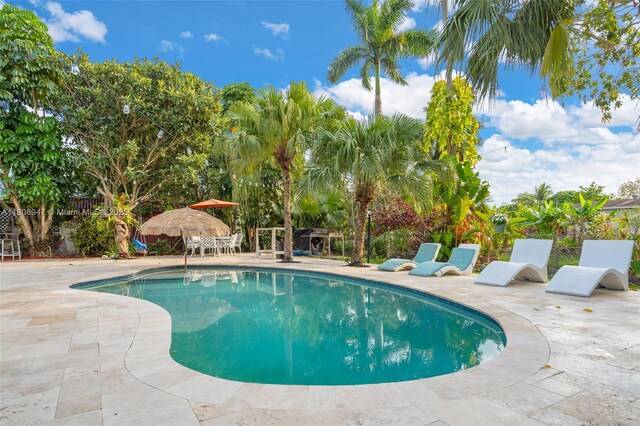 641 SW 50th Ave, Margate, FL 33068 - outdoor pool featuring a patio