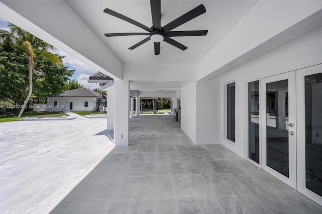 5121 SW 210th Ter, Southwest Ranches, FL 33332 - view of patio / terrace with ceiling fan