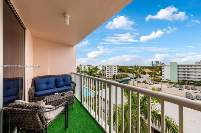 3161 S Ocean Dr Unit 607, Hallandale Beach, FL 33009 - balcony featuring a city view
