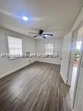 2325 Hayes St, Hollywood, FL 33020 - empty room featuring wood finished floors, baseboards, and recessed lighting