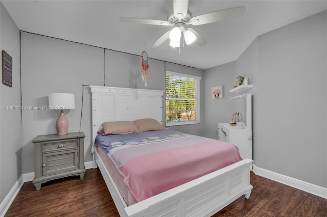 9003 Alexandra Cir, Wellington, FL 33414 - bedroom with wood finished floors, baseboards, and ceiling fan