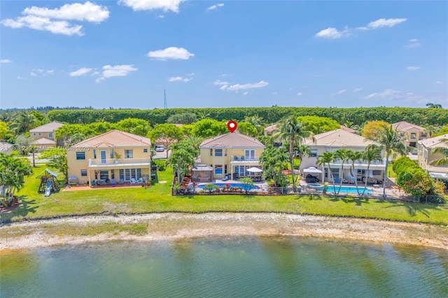 9003 Alexandra Cir, Wellington, FL 33414 - view of subject property featuring a nearby body of water and a pool area