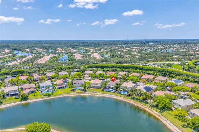 9003 Alexandra Cir, Wellington, FL 33414 - aerial perspective of suburban area with a nearby body of water