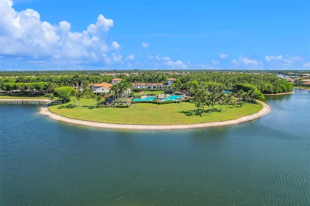 9003 Alexandra Cir, Wellington, FL 33414 - drone / aerial view of a pool area and a large body of water