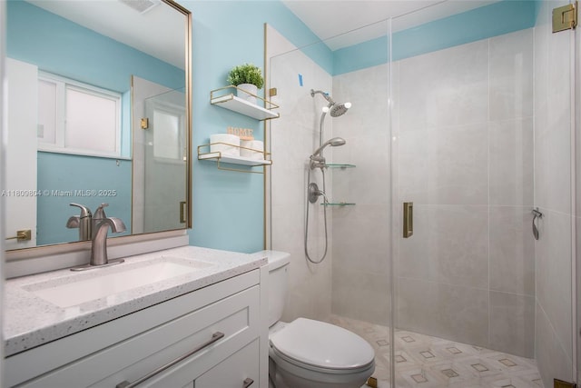 5920 SW 94th Ave, Miami, FL 33173 - bathroom featuring toilet, a shower stall, and vanity
