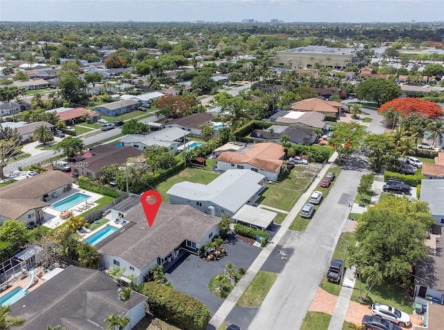 5920 SW 94th Ave, Miami, FL 33173 - aerial perspective of suburban area with a pool area