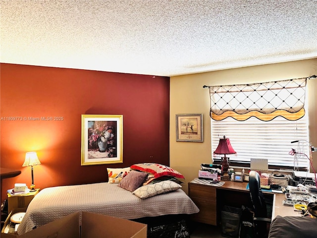 6276 NW 186th St Unit 305, Hialeah, FL 33015 - bedroom featuring an office area and a textured ceiling
