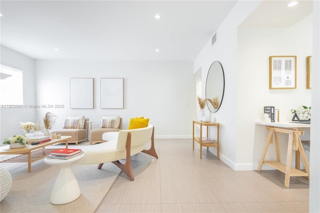 168 NE 47th St, Miami, FL 33137 - living area featuring baseboards and recessed lighting