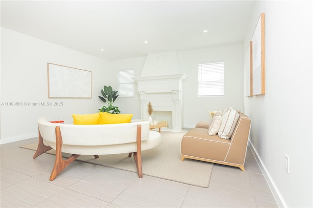 168 NE 47th St, Miami, FL 33137 - living area with baseboards and recessed lighting