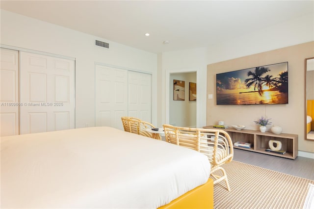 168 NE 47th St, Miami, FL 33137 - bedroom with multiple closets and recessed lighting