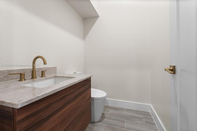 11505 NE 11th Pl, Biscayne Park, FL 33161 - bathroom with vanity, toilet, and baseboards
