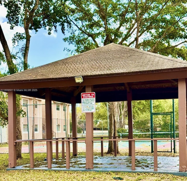 2151 NW 96th Ter Unit 15G, Pembroke Pines, FL 33024 - view of home's community with a gazebo