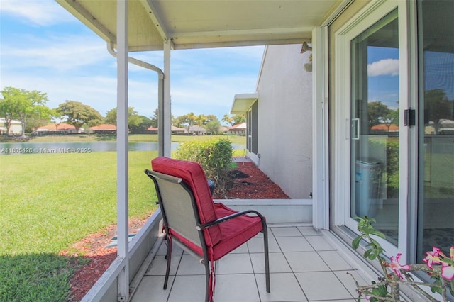 2597 SE 7th Ct, Homestead, FL 33033 - sunroom featuring a water view