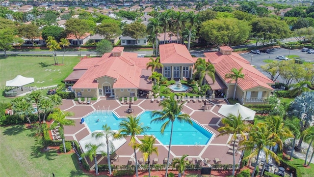 2597 SE 7th Ct, Homestead, FL 33033 - aerial view of a pool
