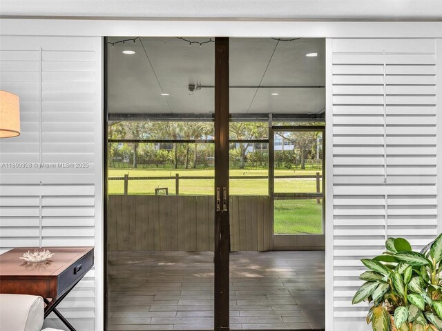 1489 Fairway Rd, Pembroke Pines, FL 33026 - doorway featuring wood walls